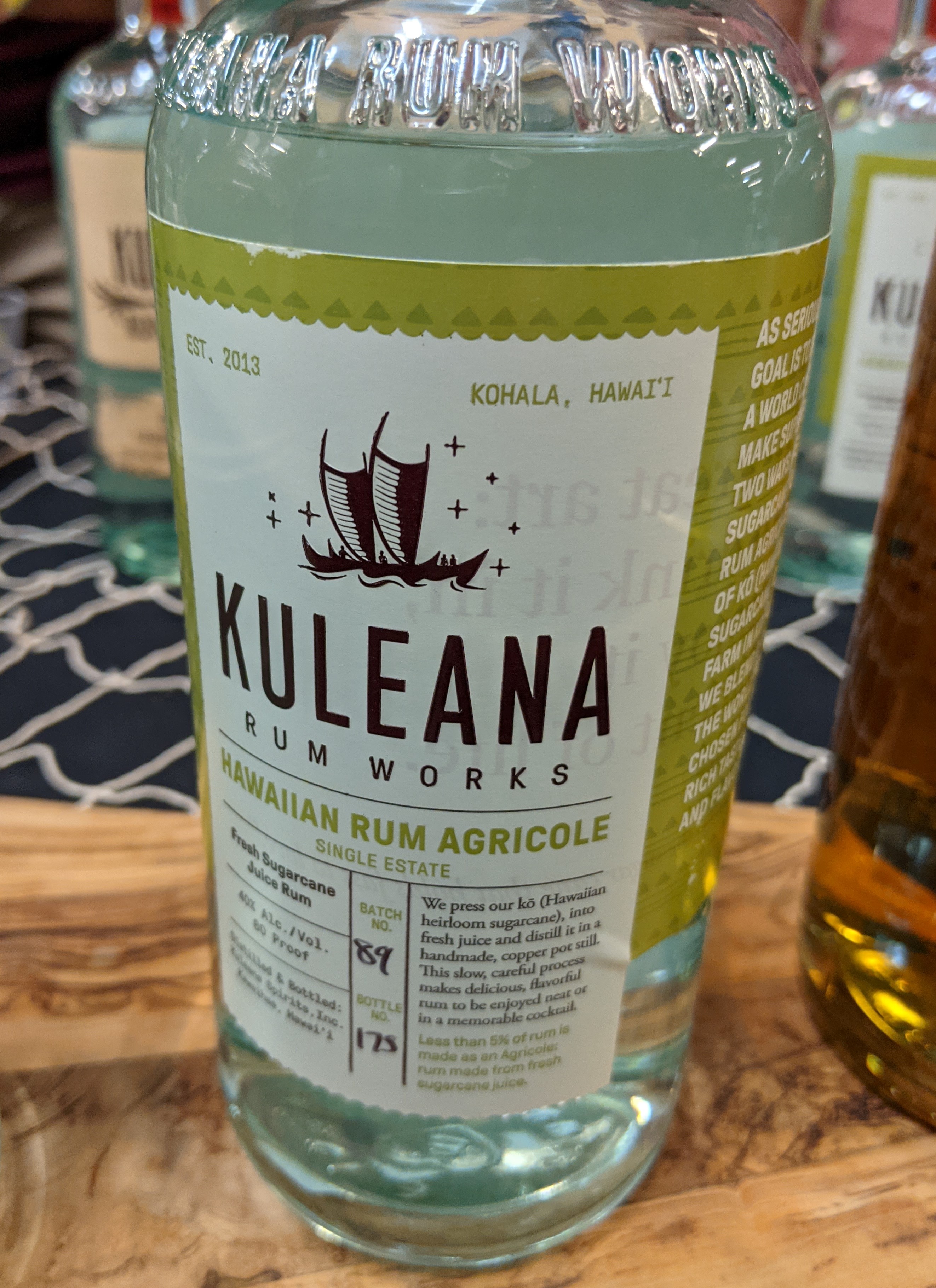 Image of Kuleana Hawaiian Rum Agricole